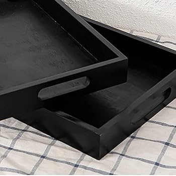 Amazon | Enkrio 木製トレー お盆トレイ サービングプレート